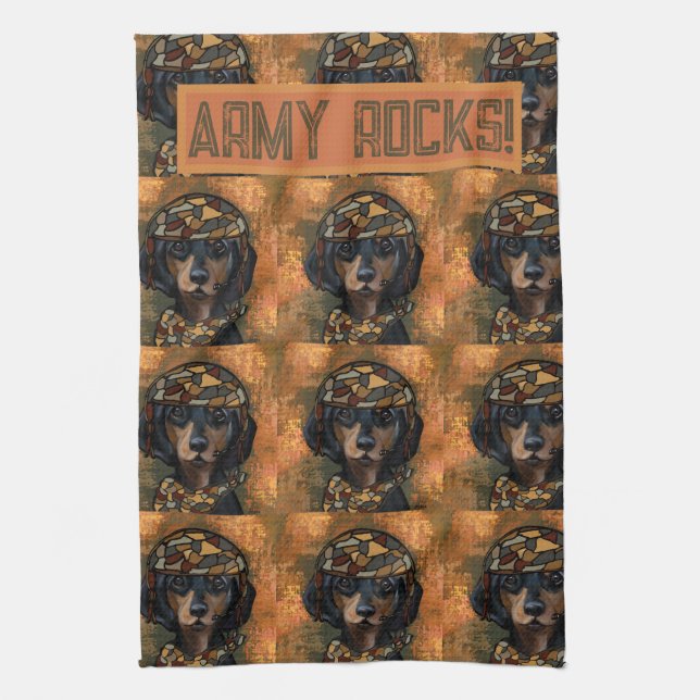 DACHSHUND TEA TOWEL (Vertical)