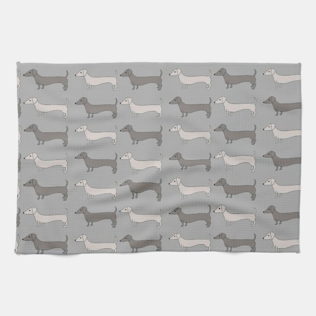 Dachshund Tea Towel (Horizontal)
