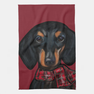 DACHSHUND      TEA TOWEL