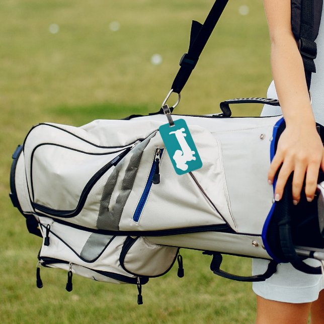 Dachshund Teal Blue Luggage Trip Bag Tag (Creator Uploaded)