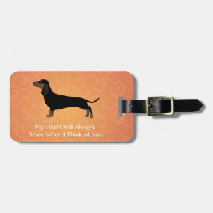 Dachshund - Thinking of You Design Luggage Tag