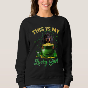 Dachshund This Is My Lucky  Patrick Day Sweatshirt