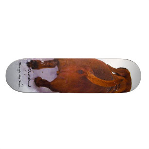 Dachshund Through Snow Dashing Through the Snow Skateboard