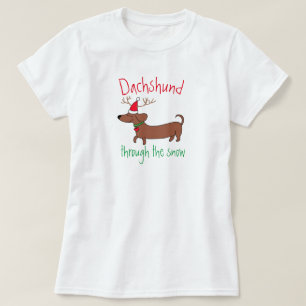 Dachshund Through the Snow Basic Plus Size T-Shirt