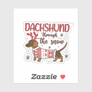 Dachshund Through The Snow Christmas Dog Lover