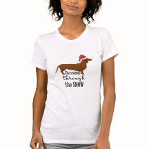 Dachshund Through the Snow Christmas shirt