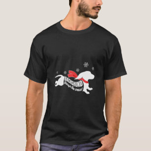 Dachshund Through The Snow Doxie Dog Lovers Christ T-Shirt