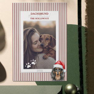 Dachshund through the Snow Watercolor