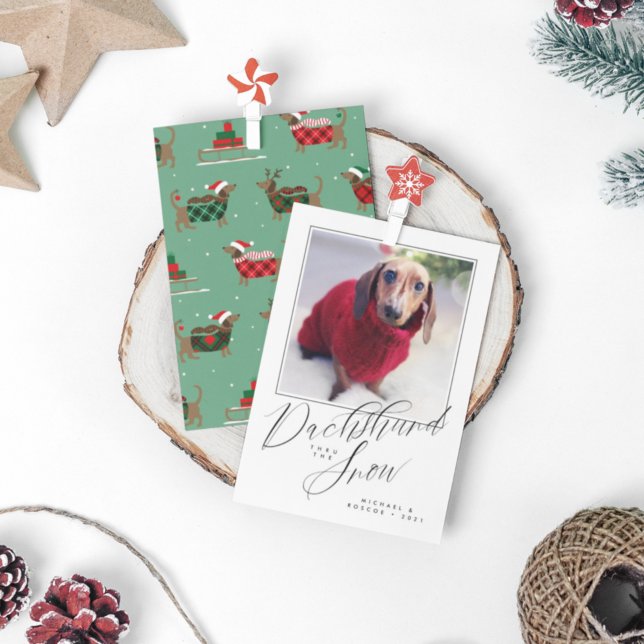 DACHSHUND THRU THE SNOW Add Your Photo (Creator Uploaded)