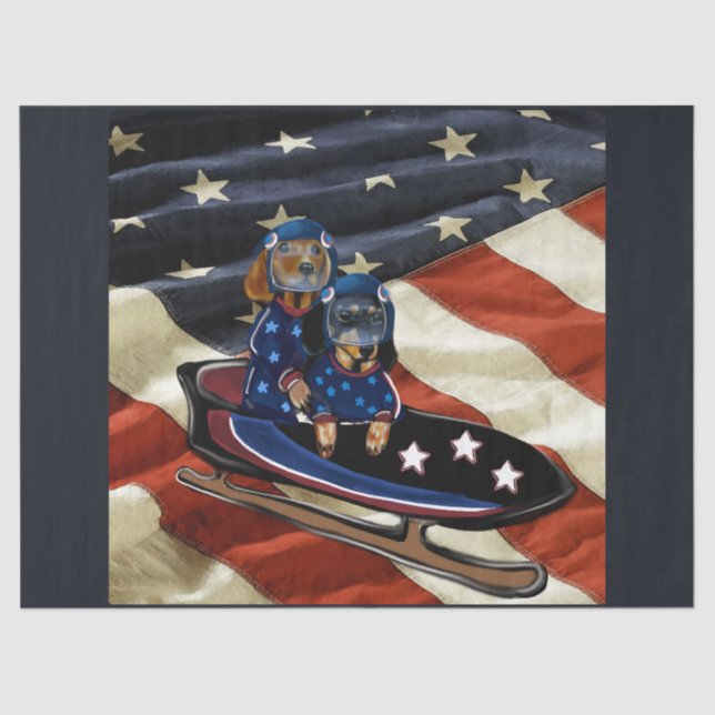 DACHSHUND  TISSUE PAPER (Front)