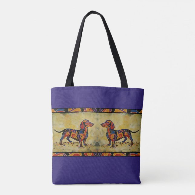 Dachshund Tote Bag (Back)