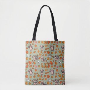 Dachshund Tote Bag Halloween Kawaii Cute Dog Lover