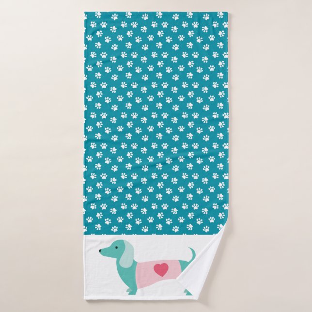 Dachshund Towel (Bath Towel)