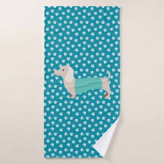 Dachshund Towel (Bath Towel)