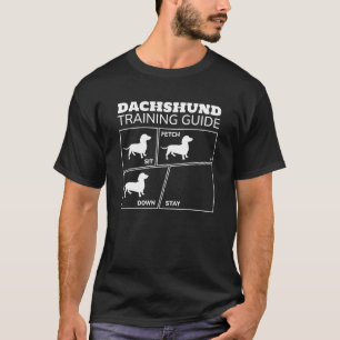 Dachshund Training Guide Dog Obedience Funny Dog C T-Shirt