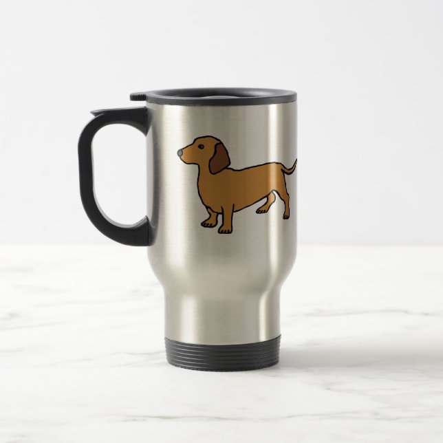 Dachshund Travel Mug (Left)