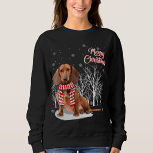 Dachshund Tree Merry Christmas Dachshund Xmas For Sweatshirt