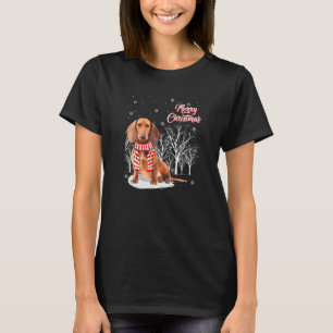 Dachshund Tree Merry Christmas Dachshund Xmas For T-Shirt