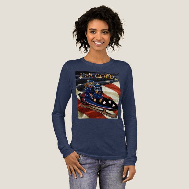 DACHSHUND  Tri-Blend SHIRT (Full Front)