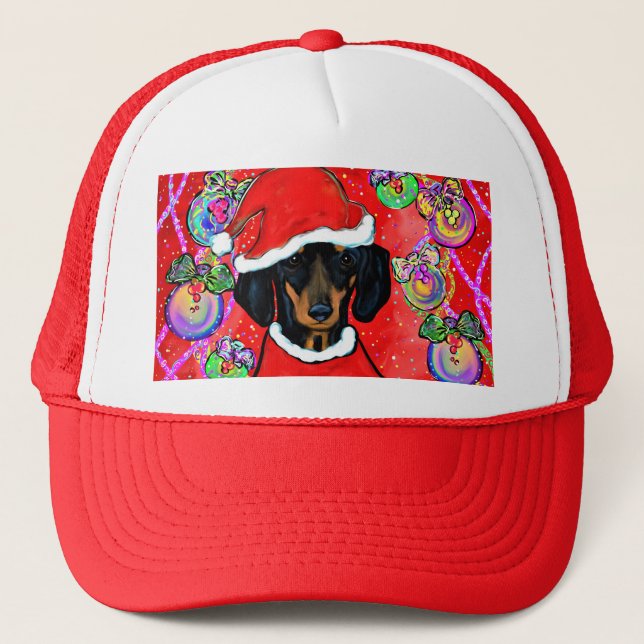 DACHSHUND TRUCKER HAT (Front)