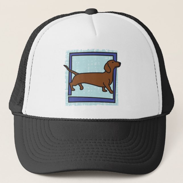 Dachshund Trucker Hat (Front)