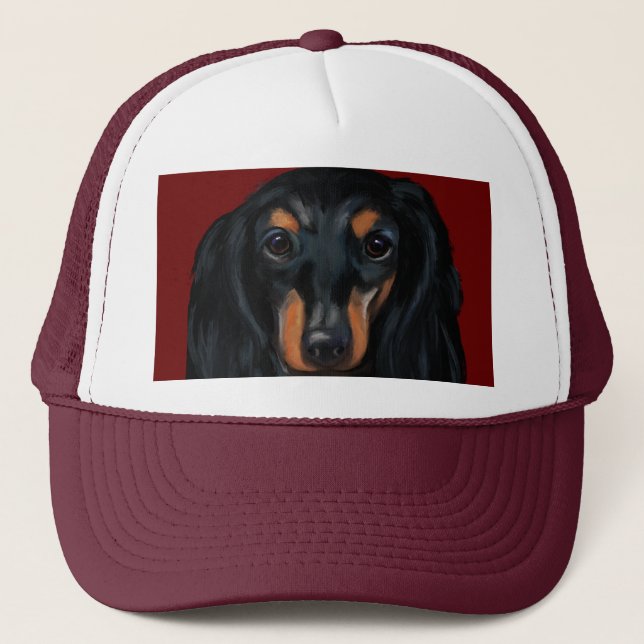 DACHSHUND TRUCKER HAT (Front)