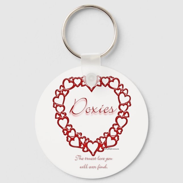 Dachshund True Love - Keychain (Front)