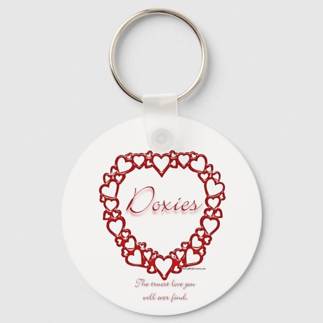 Dachshund True Love - Keychain (Front)