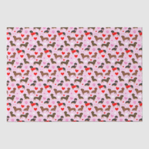Dachshund Valentine Tissue Paper