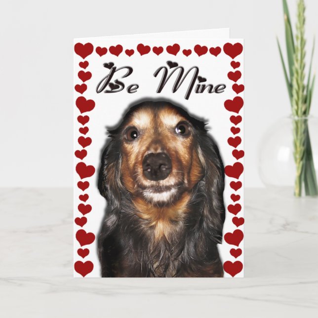Dachshund Valentine's Day Card (Front)