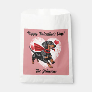 Dachshund Valentine's Day Favor Bags