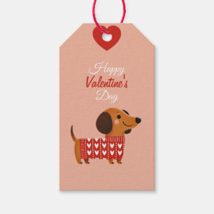 Dachshund Valentine's Day Gift Tag
