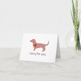 Dachshund Valentine's Day Holiday Card