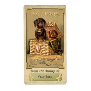 Dachshund - Vintage Book Plate ID