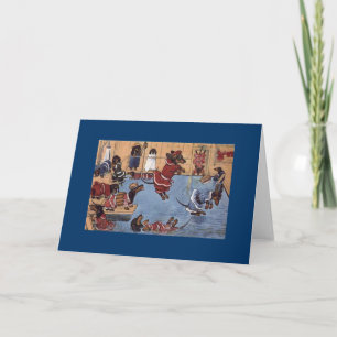 Dachshund Vintage Greeting Card