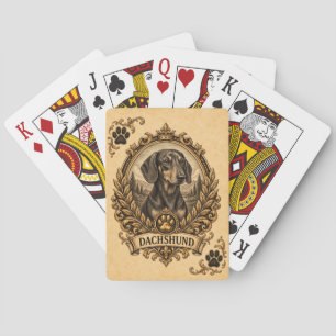 Dachshund, Vintage Heritage Dog Playing Cards