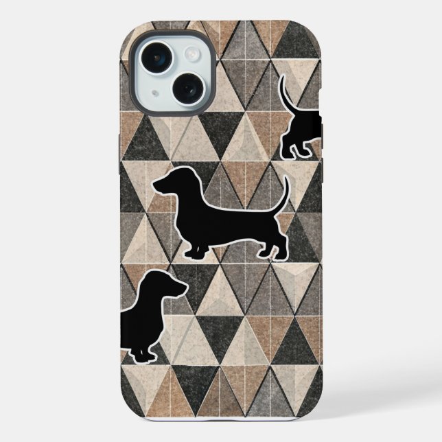 Dachshund Walking iPhone Case (Back)
