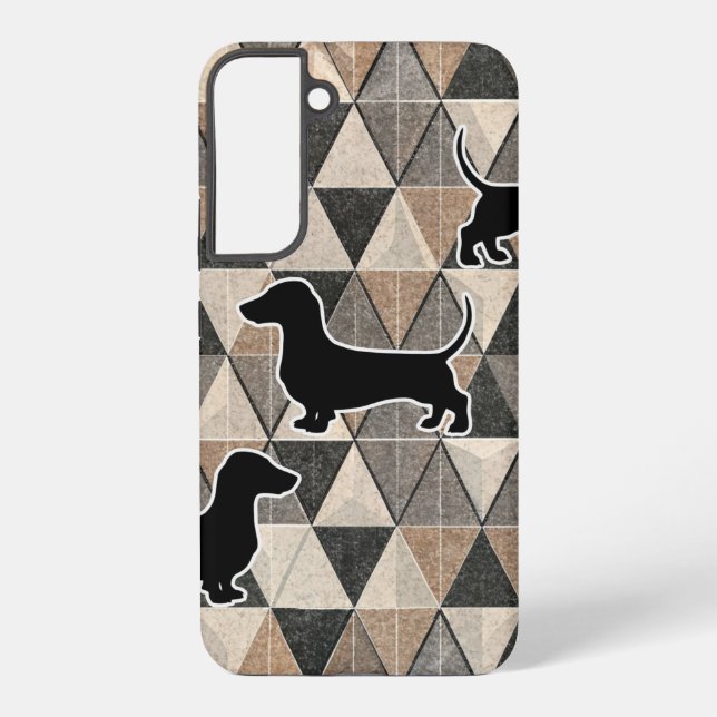 Dachshund Walking Samsung Galaxy S22+ Case (Back)