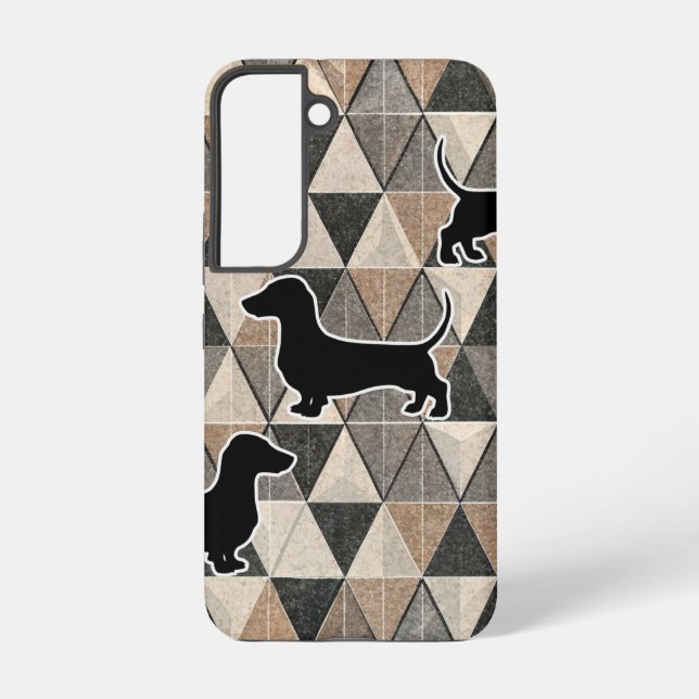 Dachshund Walking Samsung Galaxy S22 Case (Back)
