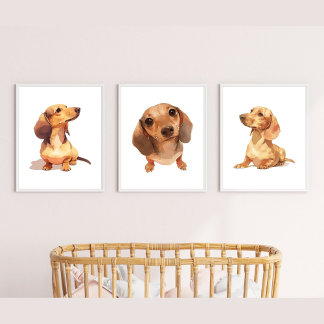 Dachshund Wall Art, Dachshund Home Decor