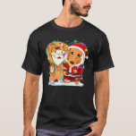 Dachshund Wearing Santa Suit Christmas Light T-Shirt<br><div class="desc">Dachshund Wearing Santa Suit Christmas Light</div>