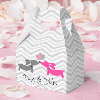 Dachshund Wedding Wiener Dog Favor Box
