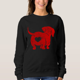 Dachshund Weenie Dog Lover Valentines Day For Wome Sweatshirt