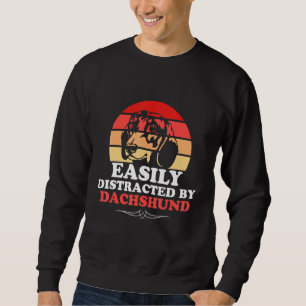 Dachshund Weenie Wiener Doxie Sausage Dog Doggy Pu Sweatshirt