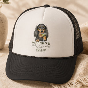 Dachshund Weenies and Martinis Party Trucker Hat
