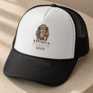 Dachshund Weenies and Martinis Party Trucker Hat