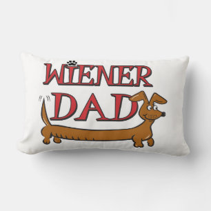 Dachshund Weiner Dad Lumbar Cushion