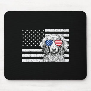 Dachshund Weiner Dog 4th Of July Us American Flag Mouse Pad