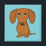 Dachshund | Weiner Dog | Cute Doxie Cartoon Dog Magnet<br><div class="desc">Cute Dachshund Magnet</div>