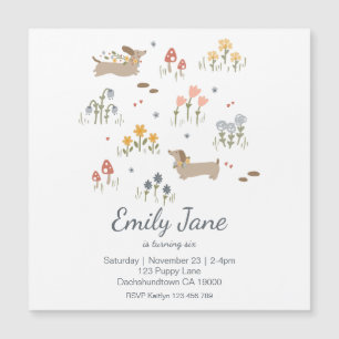 Dachshund Weiner Dog Lovers Party Invitation